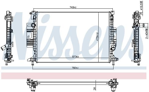Radiator, engine cooling 607388 - image 12
