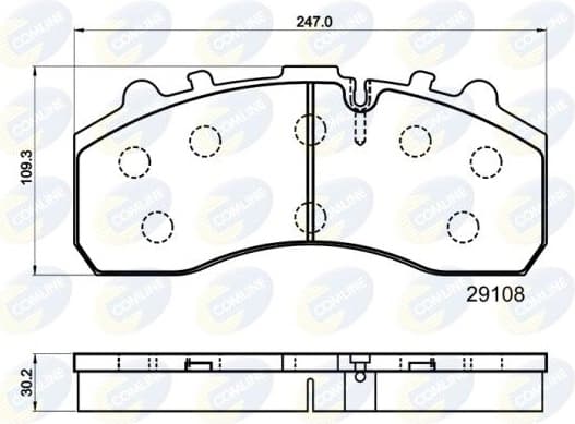 Brake Pad Set, disc brake CBP9042MK