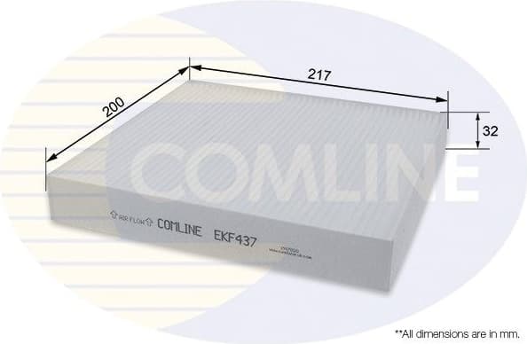 Filter, cabin air EKF437