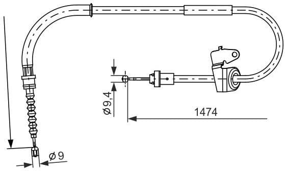Cable Pull, parking brake 1987482229