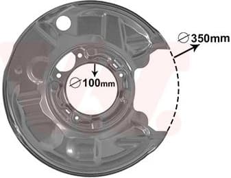 Brake protection plate YS-SP0057