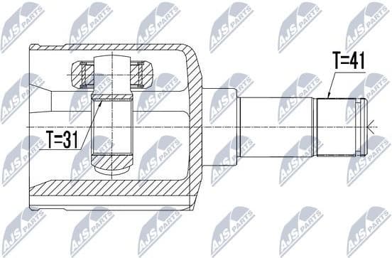 Joint Kit, drive shaft NPW-FR-061 - image 3