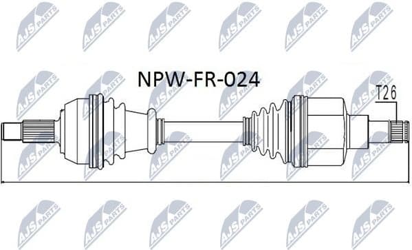 Drive Shaft NPW-FR-024 - image 4