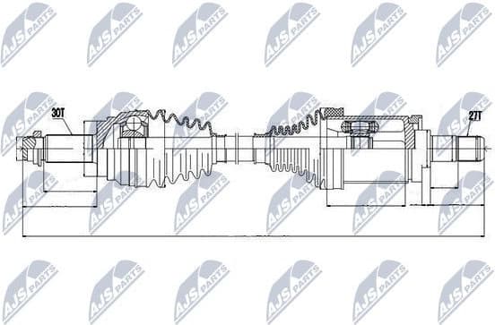Drive shaft complete NPW-BM-015 - image 2