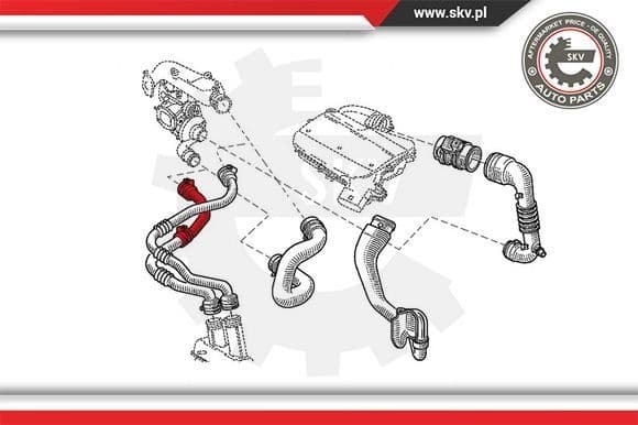 Charge Air Hose 43SKV038 - image 4