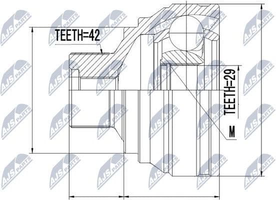 Joint Kit, drive shaft NPZ-AU-053
