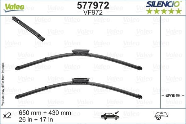 Wiper Blade SILENCIO FLAT BLADE SET 577972