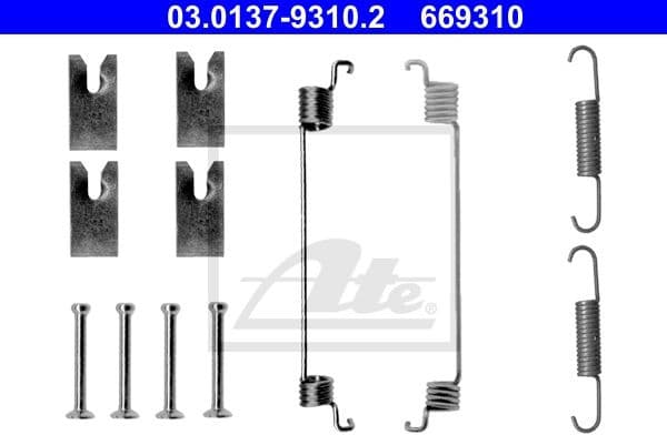 Accessory Kit, brake shoes 03.0137-9310.2