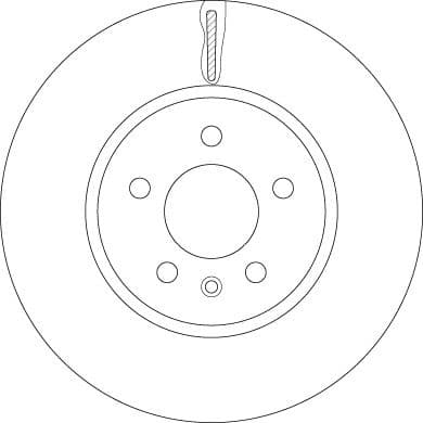 Brake Disc TRW SINGLE DF6260S