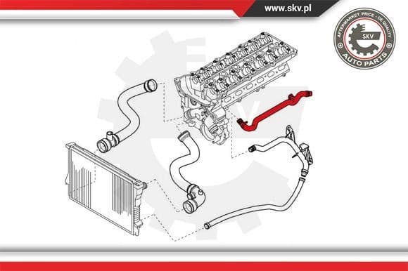 Radiator Hose 24SKV377 - image 4