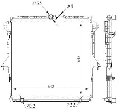 Radiator, engine cooling 59261
