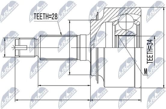 CV joint outer NPZ-HD-051