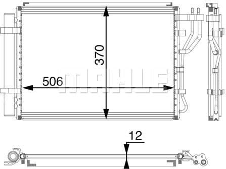 Condenser, air conditioning BEHR *** PREMIUM LINE *** AC 58 000P - image 2