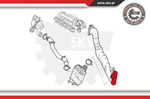 Charge Air Hose 24SKV929 - image 4