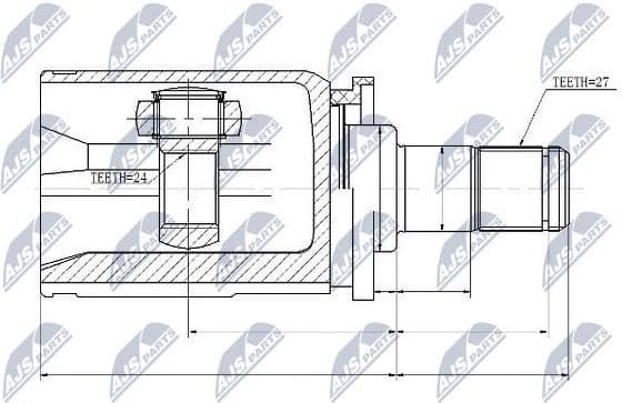 Joint Kit, drive shaft NPW-BM-032 - image 4