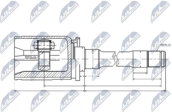 Joint Kit, drive shaft NPW-BM-033 - image 6