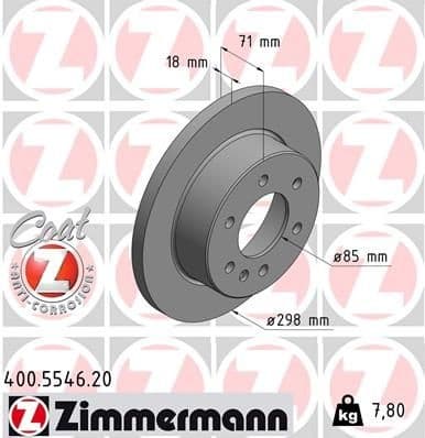 Brake Disc COAT Z 400.5546.20