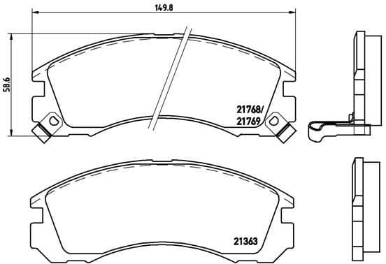 Brake Pad Set, disc brake XTRA LINE P54017X