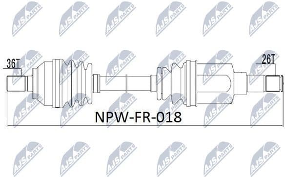 Drive Shaft NPW-FR-018 - image 4