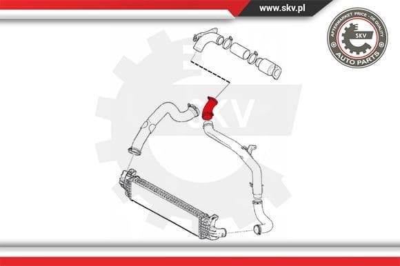 Charge Air Hose 43SKV059 - image 4