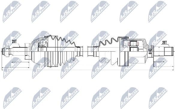 Drive Shaft NPW-FR-055 - image 4