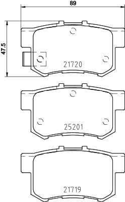 Brake Pad Set, disc brake PRIME LINE P79027