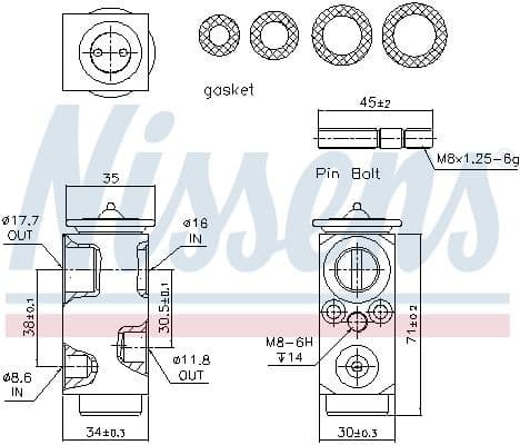 Expansion Valve, air conditioning ** FIRST FIT ** 999286 - image 6