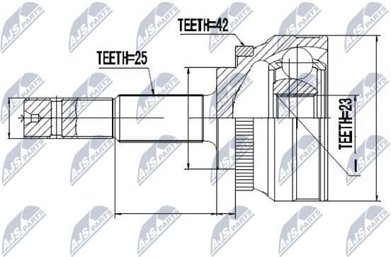 Joint Kit, drive shaft NPZ-NS-023