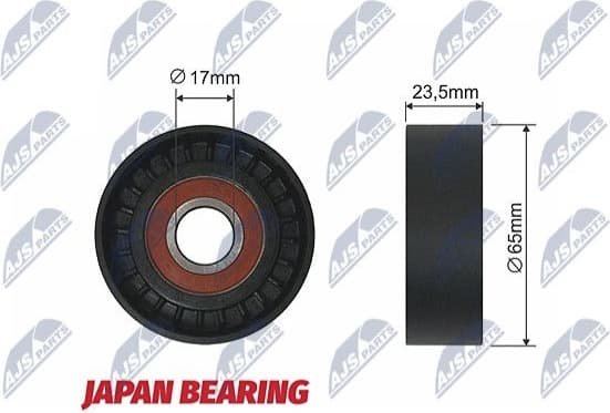 Tensioner Pulley, V-ribbed belt RNK-AR-008