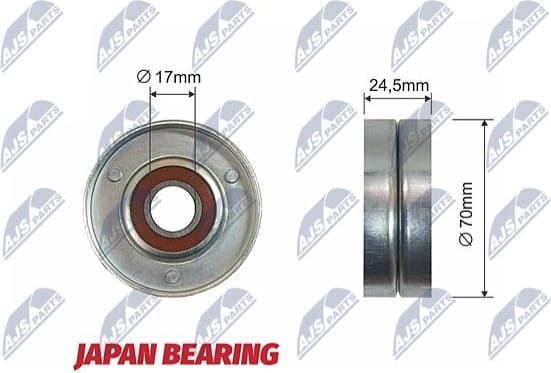 Tensioner Pulley, V-ribbed belt RNK-AU-002