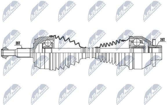 Drive Shaft NPW-VW-046 - image 4
