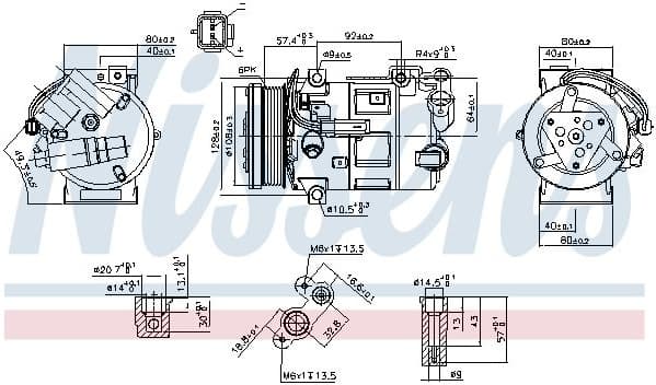 Compressor, air conditioning ** FIRST FIT ** 890210