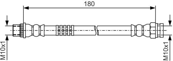 Brake Hose 1 987 481 A44 - image 5