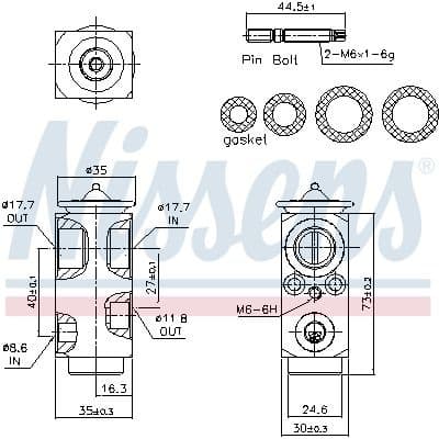 Expansion Valve, air conditioning ** FIRST FIT ** 999364 - image 6