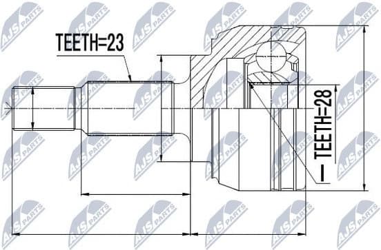 Joint Kit, drive shaft NPZ-RE-028