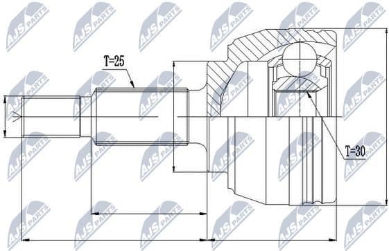 Joint Kit, drive shaft NPZ-RE-032