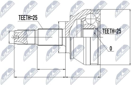 Joint Kit, drive shaft NPZ-FT-034