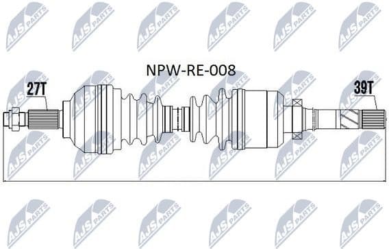 Drive Shaft NPW-RE-008