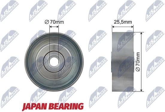 Tensioner Pulley, V-ribbed belt RNK-CH-013
