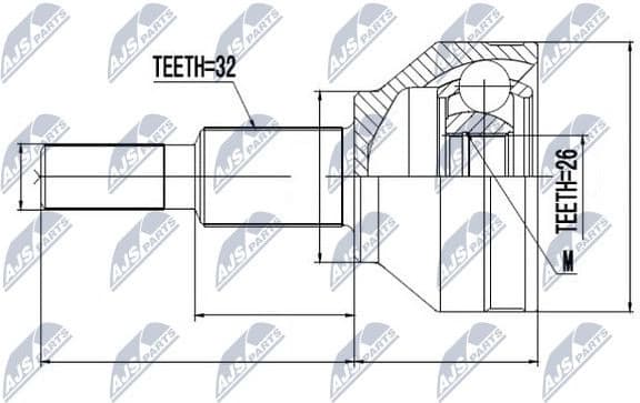 CV joint outer NPZ-FT-054 - image 2