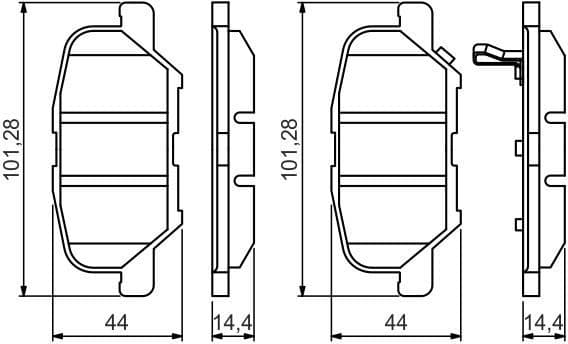 Brake Pad Set, disc brake 0986495358 - image 3