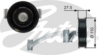 Deflection/Guide Pulley, V-ribbed belt DriveAlign™ T36740