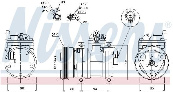 Compressor, air conditioning ** FIRST FIT ** 89302 - image 6