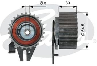 Tensioner Pulley, timing belt PowerGrip™ T43239