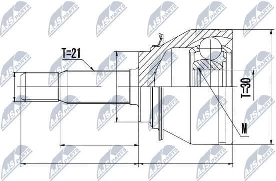 Joint Kit, drive shaft NPZ-RE-045