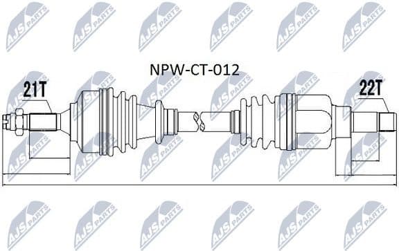 Drive Shaft NPW-CT-012
