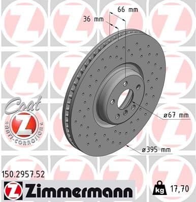 Brake Disc SPORT BRAKE DISC Z 150.2957.52