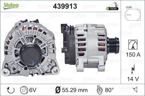 Alternator VALEO ORIGINS NEW OE TECHNOLOGY 439913