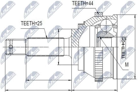 Joint Kit, drive shaft NPZ-HY-545