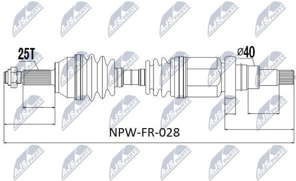 Drive Shaft NPW-FR-028 - image 5